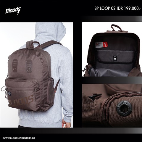 Tas Punggung / Backpack / Ransel BP LOOP BLOODS Original