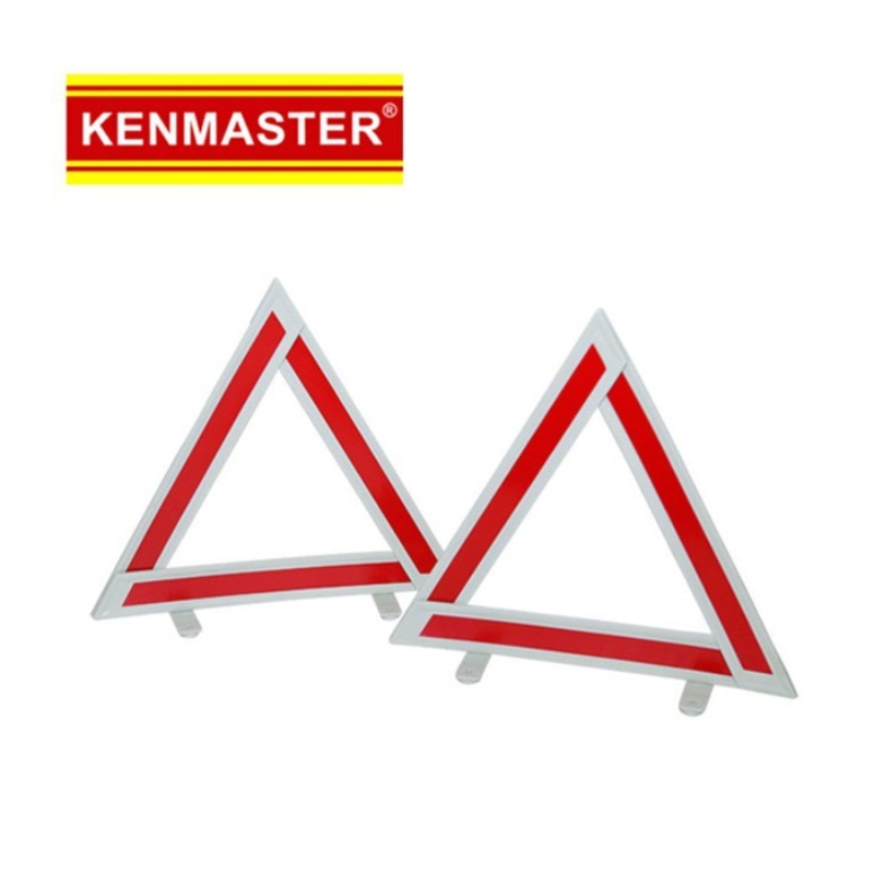 Pengaman Segitiga 2pcs / Kenmaster Pengaman Segitiga Mobil Hazard Darurat Perjalanan Part Mobil