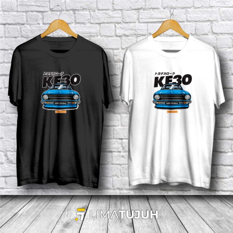 Kaos Baju Mobil Toyota Corolla KE30 Rolla Factory Bahan Premium