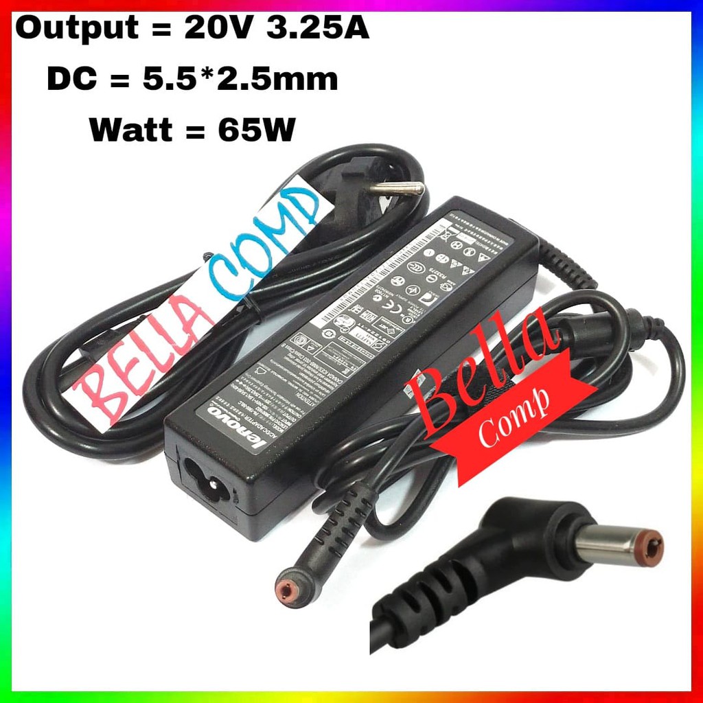 ORIGINAL adaptor charger lenovo G480 B470 G460 G470 Z570 G475 20v 3.25A 5.5*2.5mm 65w