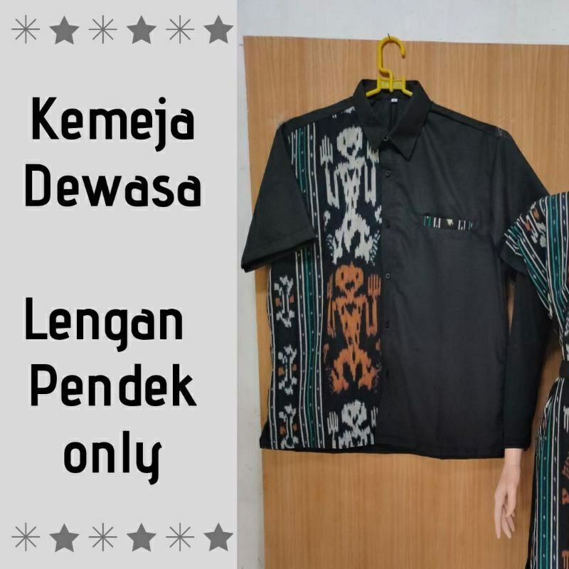 [Ready Stock] Set Couple Tenun Troso, Busana Couple, Tenun Ethnic, Dress Tenun, Kemeja Tenun Troso