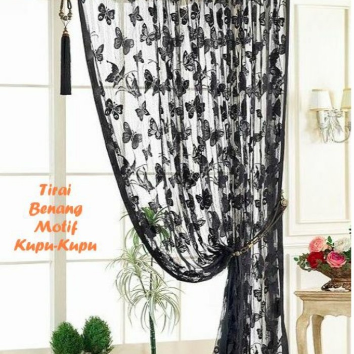 tirai benang kupu kupu motif