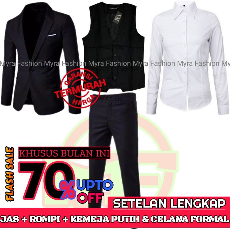 COD Setelan jas pria lengkap / Setelan jas Hitam pria / Setelan jas pria termurah / Jas pria