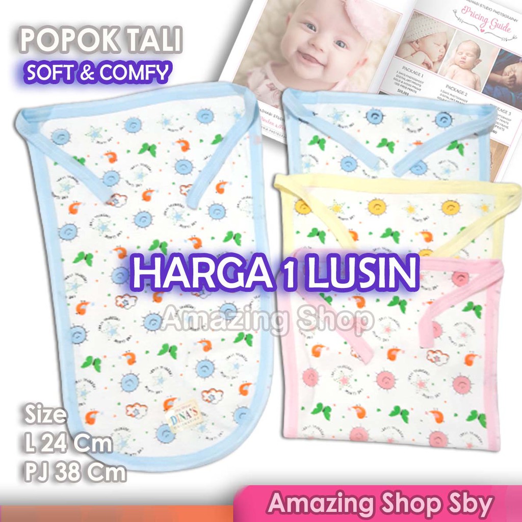 1 Lusin (12 Pcs) Grosir Popok Kain Bayi SNI / Popok Bayi Katun / Popok Tali Bayi Murah