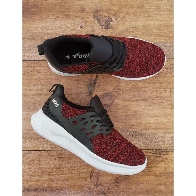 IHOT SALEl Eagle AFGAN Sepatu Olahraga Lari Pria Running Shoes For Men ORIGINAL - Hitam, 38 IBDLl