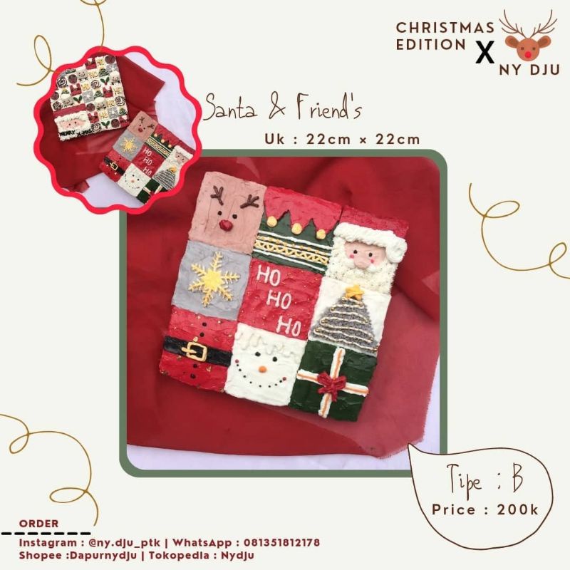 Hampers Christmas 2021/Hampers Natal/Christmas GiftBox/Christmas Cake / Parcel Natal Pontianak Only