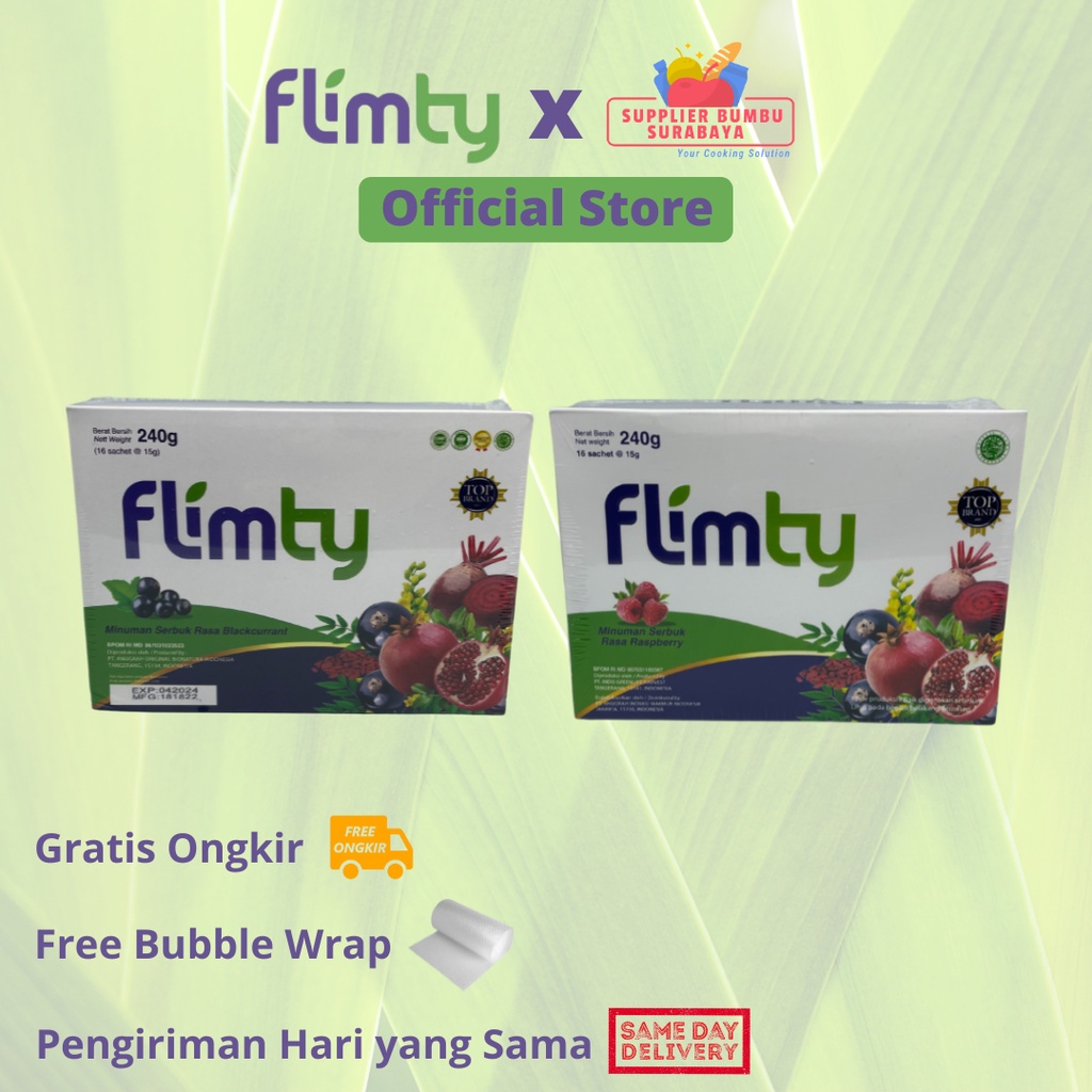 Flimty Fiber Original 1 BOX 16 Sachet Pelangsing Diet Detox