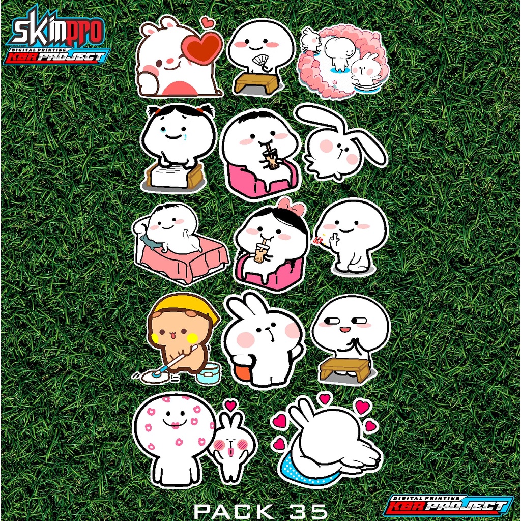

(COD) STICKER PACK SKINPRO - STICKER PACK MURAH - PACK 035 LUCU MIDDLE SUDAH POTONGAN PRINCUT ANTI GORES
