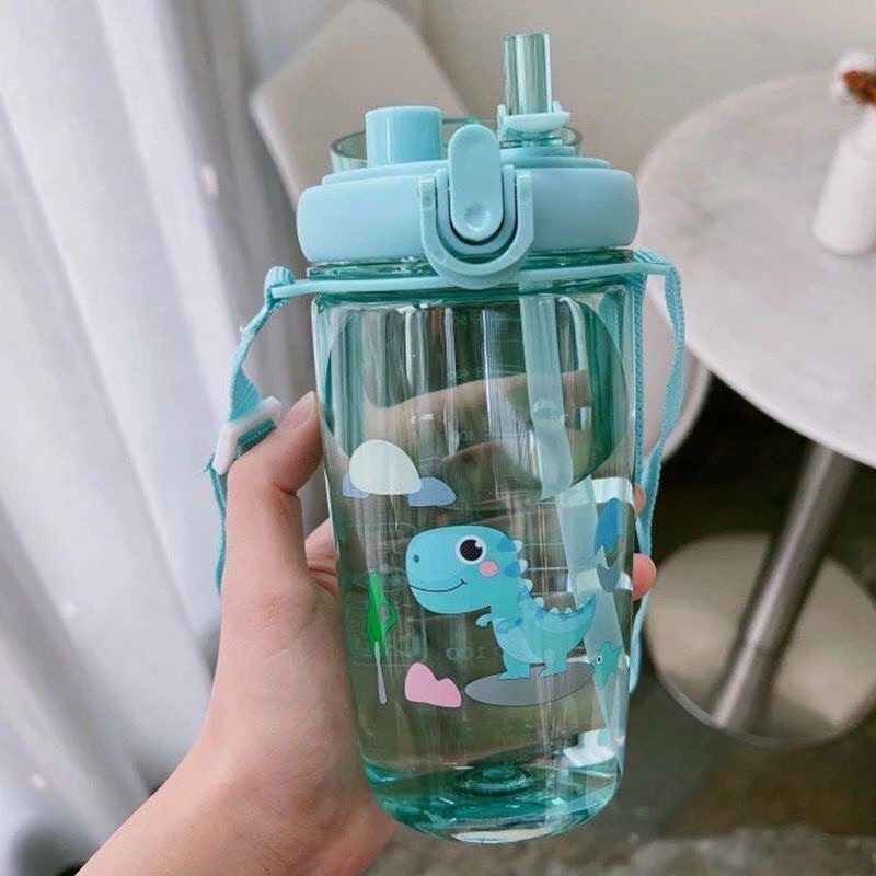 Botol Minum Anak Seliya 7306 ANIMAL INCLUDE SEDOTAN DAN TALI  BPA FREE