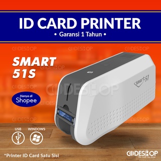 Paket Printer ID Card SMART-51s + Ribbon YMCKO PN: 650687