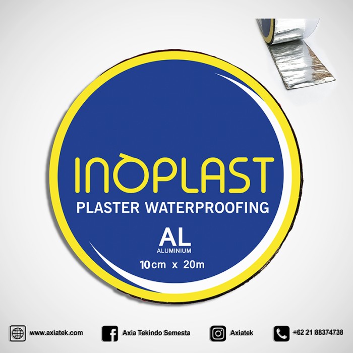 Inoplast plaster waterproofing butyl tape aluminium 5cmx10m