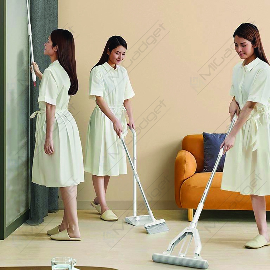 Deerma QJ100 3in1 Sweep Mop Wipe Cleaning Kit - Sapu Pel Lap Kaca