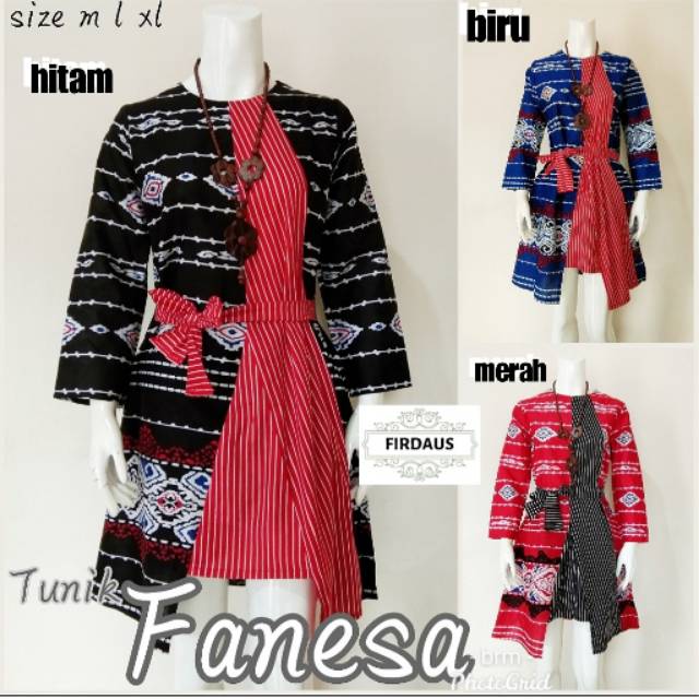 Tunik fanesha batik modern