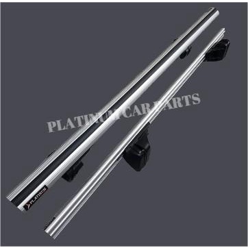 Cross Bar / Bagasi Atas / Roof Rack / CROSS BAR KAKI JEPIT ROOF RAIL MOBIL PLATINUM UNIVERSAL SILVER