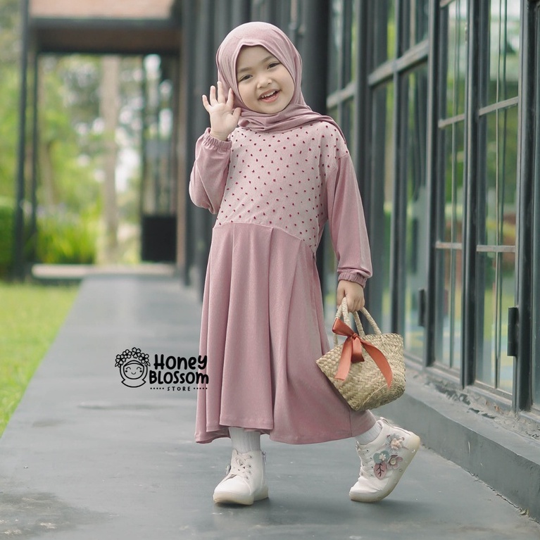 HONEYBLOSSOM gamis bayi daily alesha / gamis bayi perempuan jersey korea premium