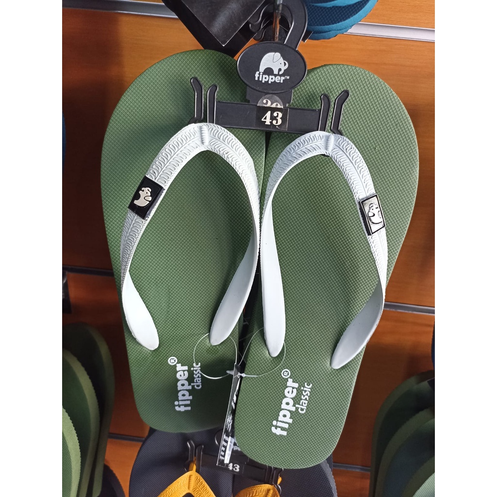 Sandal Fipper Classic Green Army Grey Oyster Original