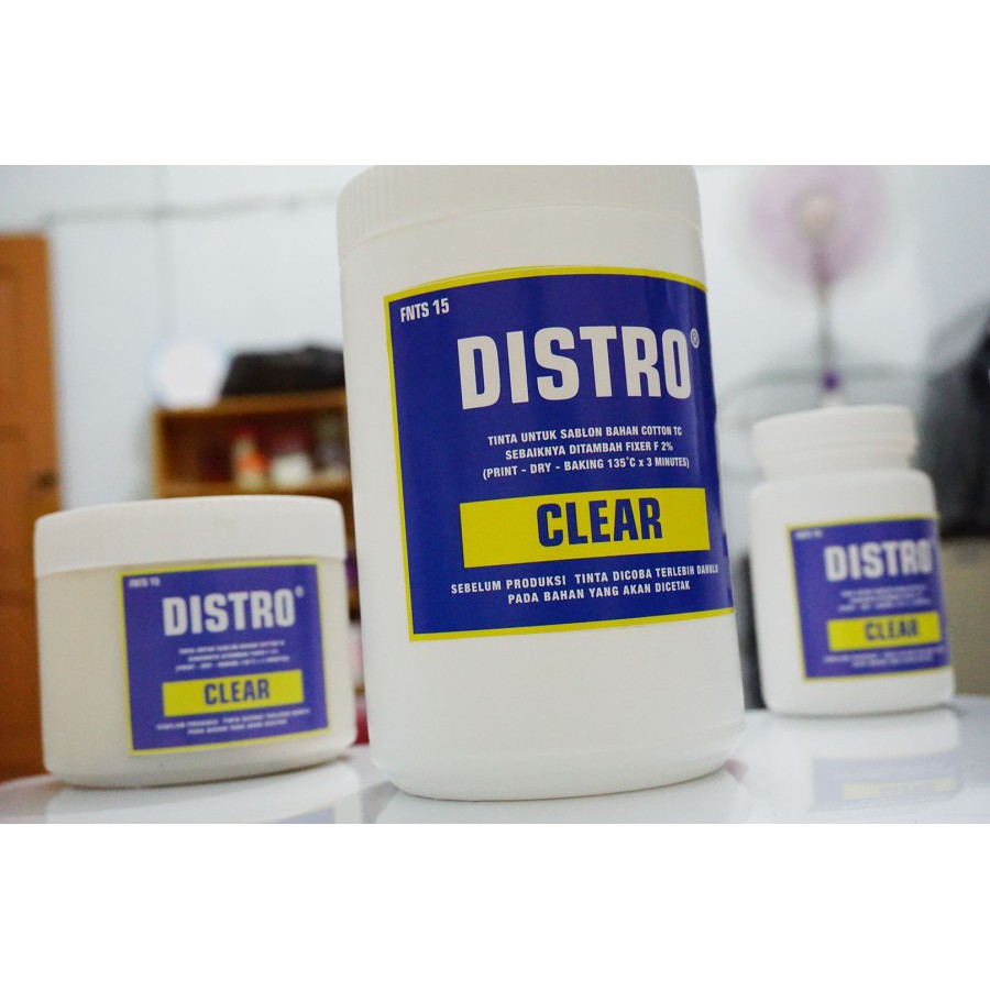 DISTRO CLEAR Cat Sablon Kaos Tinta Sablon Rubber Transparan