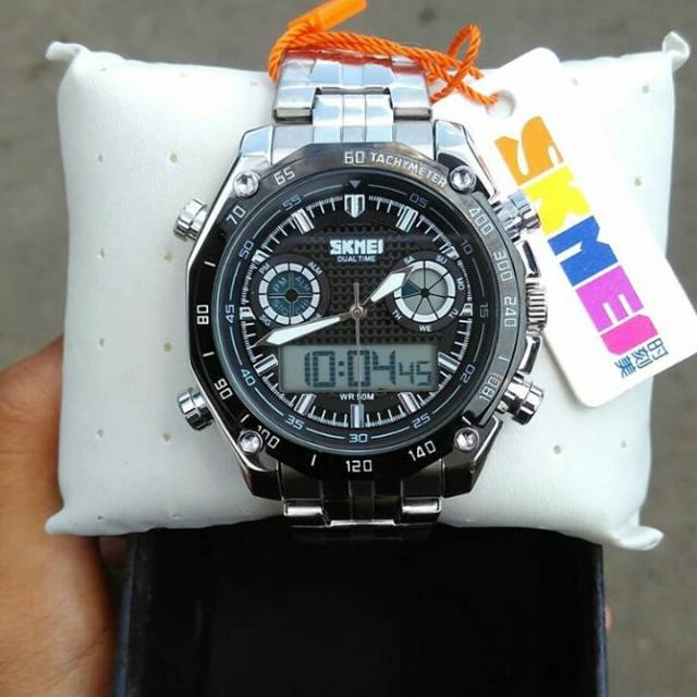 Jam tangan skmei dual time original