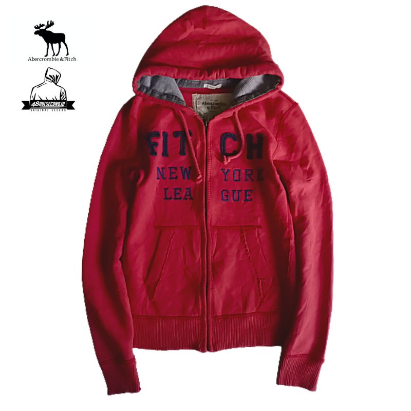 Hoodie Zipper Abercrombie & Fitch Original Second