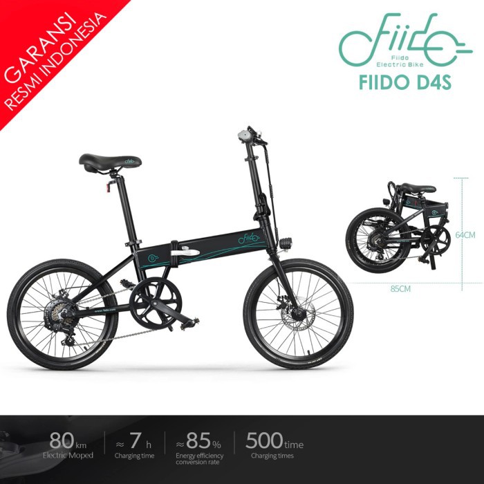 Fiido Sepeda Lipat Sepeda Listrik D4s Foldable EBIKE Hybrid Smart Bicycle