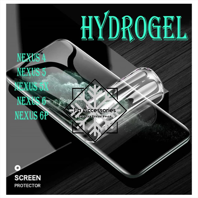 FA ANTI GORES JELLY HYDROGEL NEXUS 4 5 5X 6 6P X P FULL SCREEN PROTECTOR GUARD SHOCK