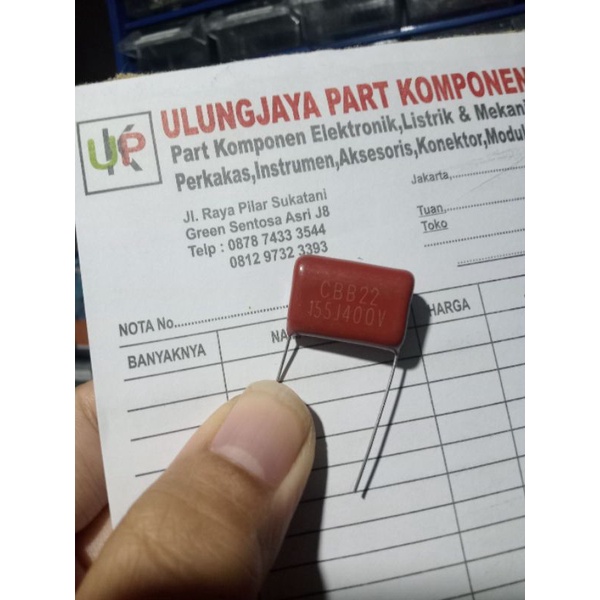 milar kapasitor 155j 400v CBB22 kapasitor milar