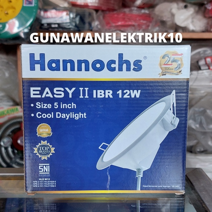 LAMPU LED HANNOCHS EASY IBR 12 WATT, IBR 12 WATT DOWNLIGHT