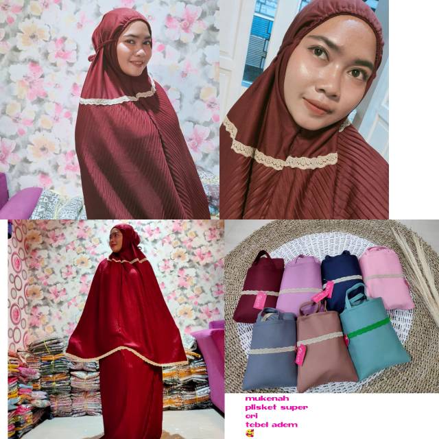 Mukena plisket jumbo