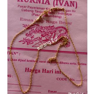 Kalung Medan Dewasa 2gr Shopee Indonesia