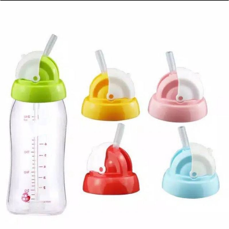 Tutup Botol Model Sedotan Dot Wide Neck Wideneck / NUK Model Sedotan Straw Head