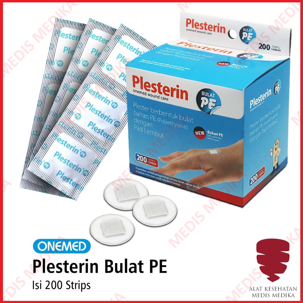 Plesterin Bulat PE Transpart Plester Penutup Luka Peralatan P3K Onemed