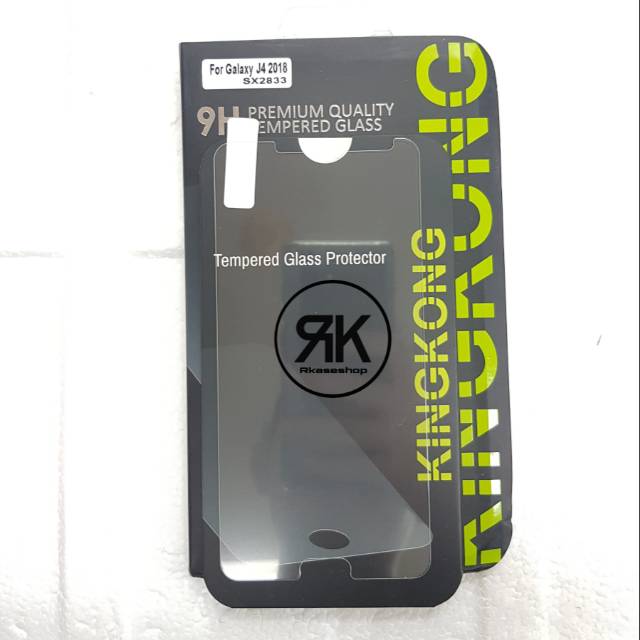 kingkong tempered glass Samsung J4 2018 anti gores screen guard kaca