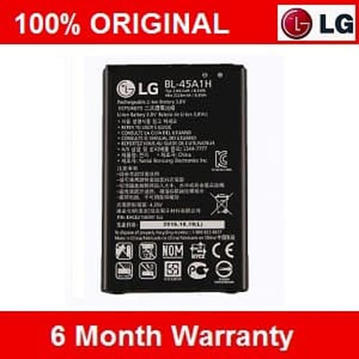 Produk Baterai battery batere LG BL 45A1H / BL45A1H LG K10 2016 Original 100%