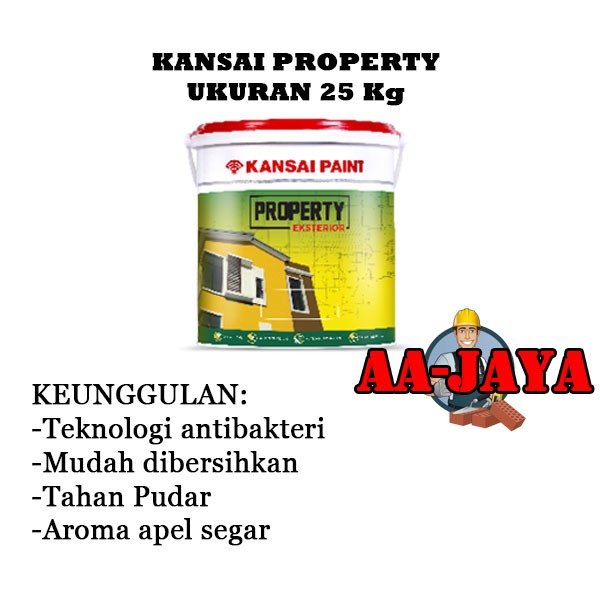 Cat Tembok Kansai Property Cat Exterior 25 Kg Shopee Cat Tembok Kansai Property Cat Exterior 25 Kg Shopee