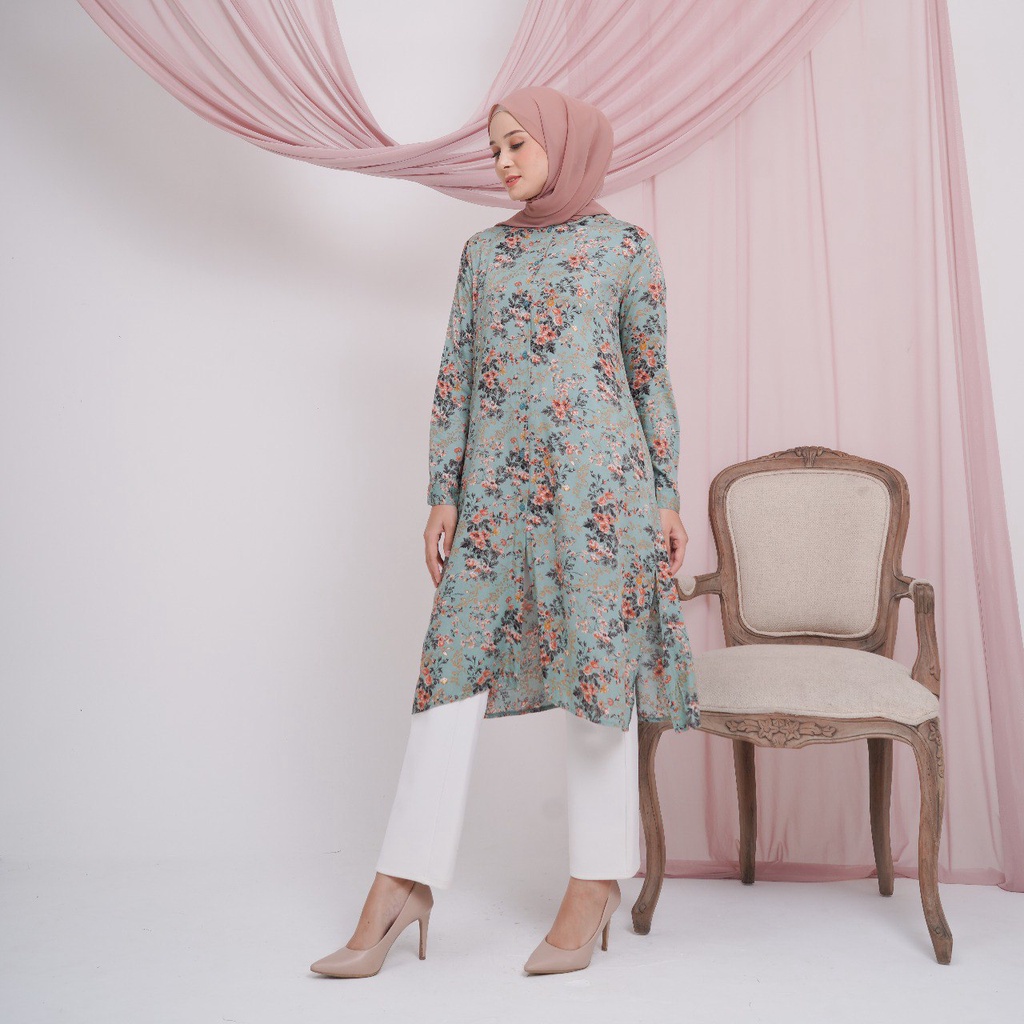 LONG TUNIK RAYON VISCOSE PREMIUM BUSUI/TUNIK RAYON MOTIF TERBARU