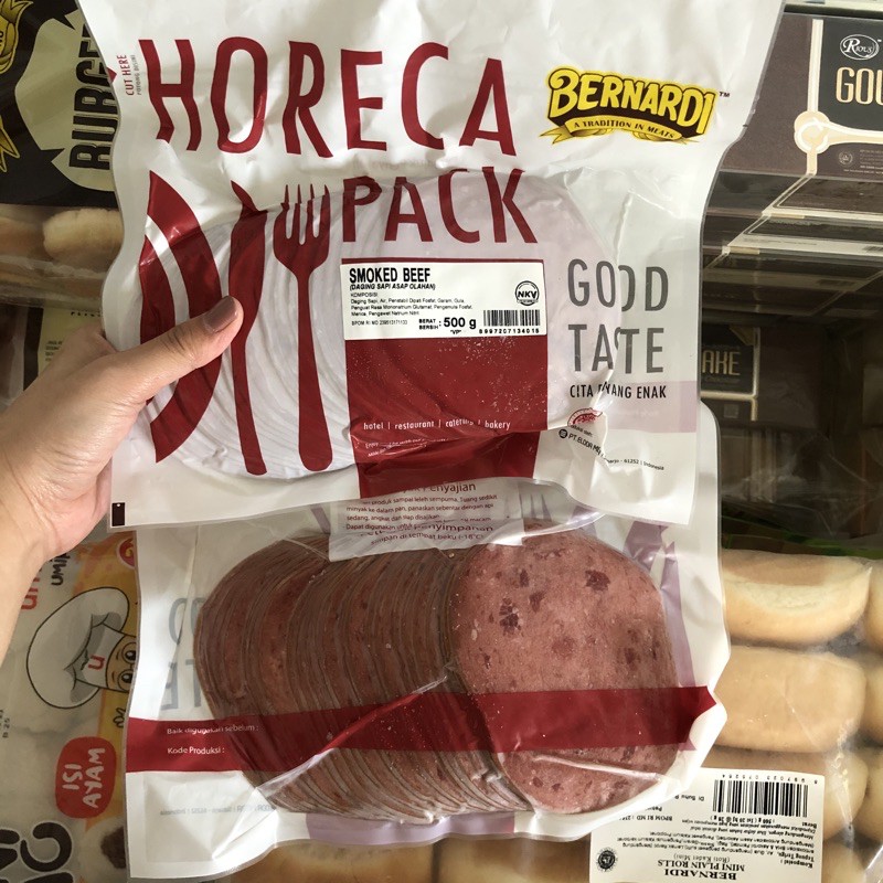 

Bernardi Smoked Beef Bulat VP Daging Burger Salad