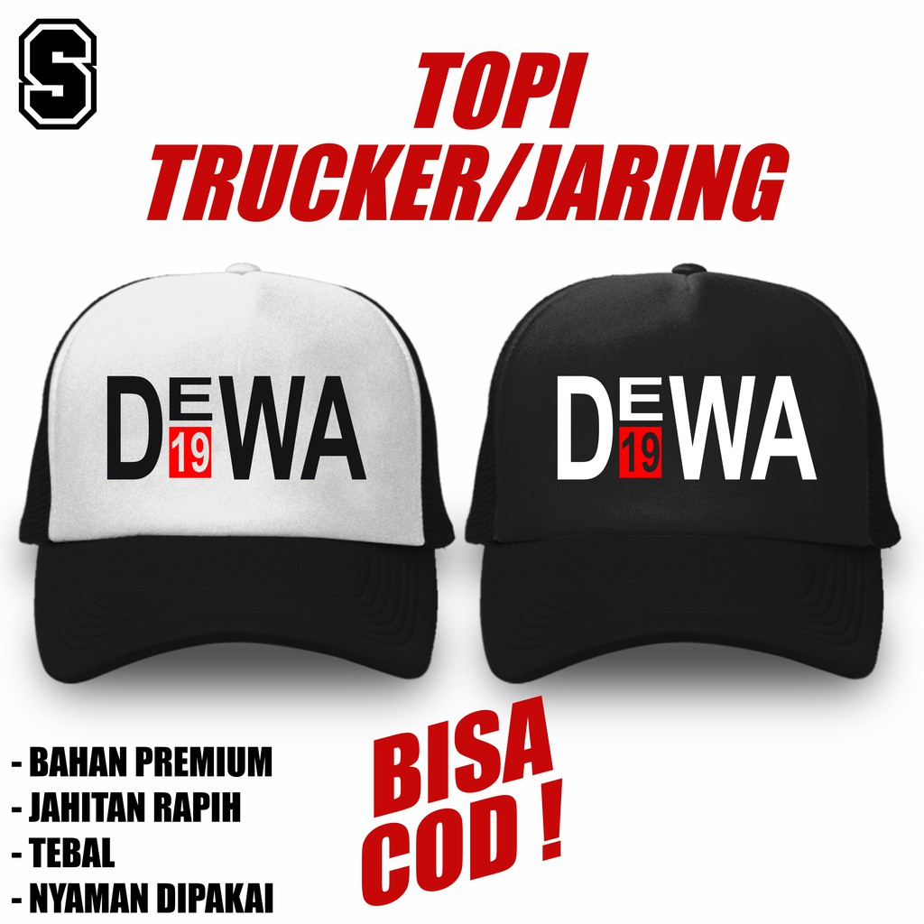 Topi Trucker Jaring Dewa 19