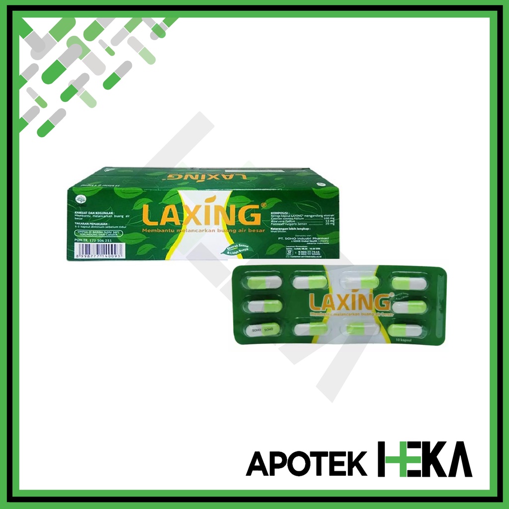 Laxing Box isi 10x10 Tablet - Obat Sembelit Pencahar (SEMARANG)