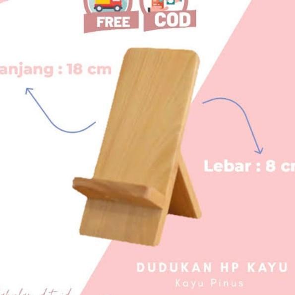 Kayu Stand Hp Kayu Jati Belanda Wood Kreatif