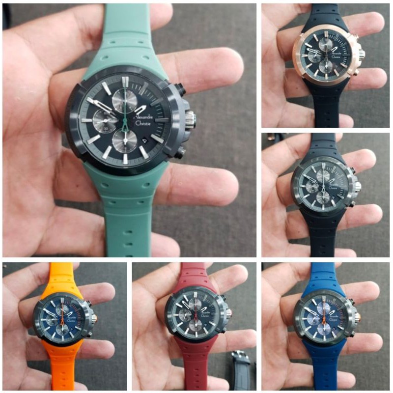 JAM TANGAN PRIA ALEXANDRE CHRISTIE  6566 AC 6566MC Ac 6566 ORIGINAL [ GARANSI RESMI 1 TAHUN ]
