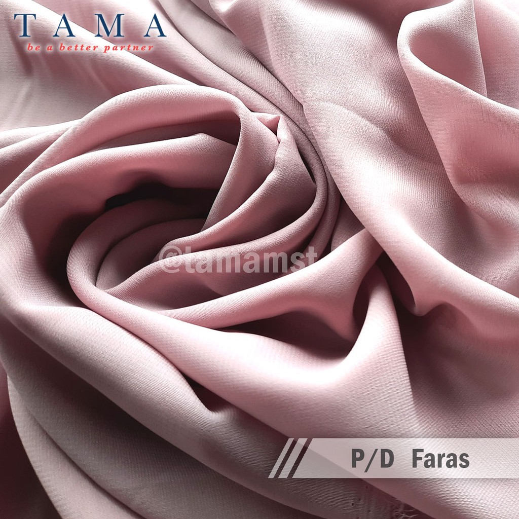 

Kain Hijab Polyester Polos Faras 0.5 Yard (Min. Order 2 Yard)