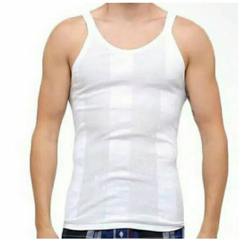 singlet pria SEDO murah bertekstur salur/ kaos dalam pria dewasa / singlet sedo