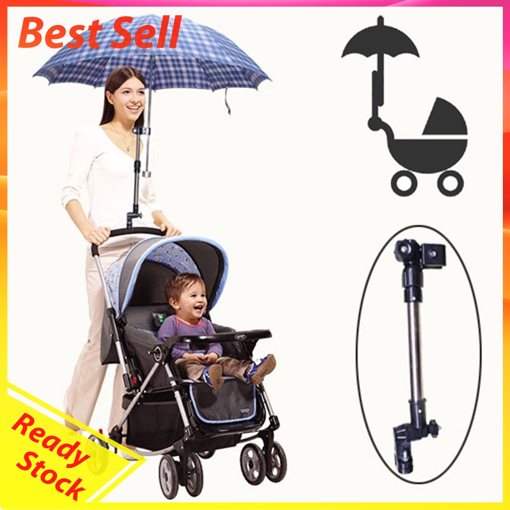 Stainless Steel Stroller Umbrella Stands Rotatable Bicycle Umbrella Holder