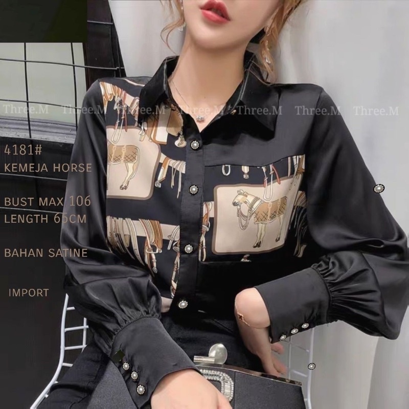 atasan wanita / kemeja kantor blouse import