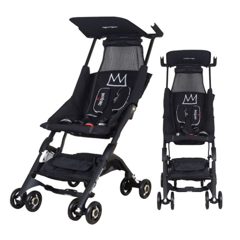 COCOLATTE STROLLER POCKIT JMB CROWN COCOLATTE JEAN MICHEL BASQUIAT STROLLER