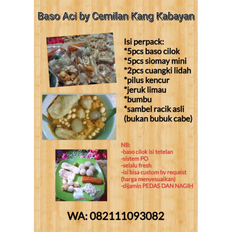 Jual Baso Aci Kabayan Indonesia Shopee Indonesia