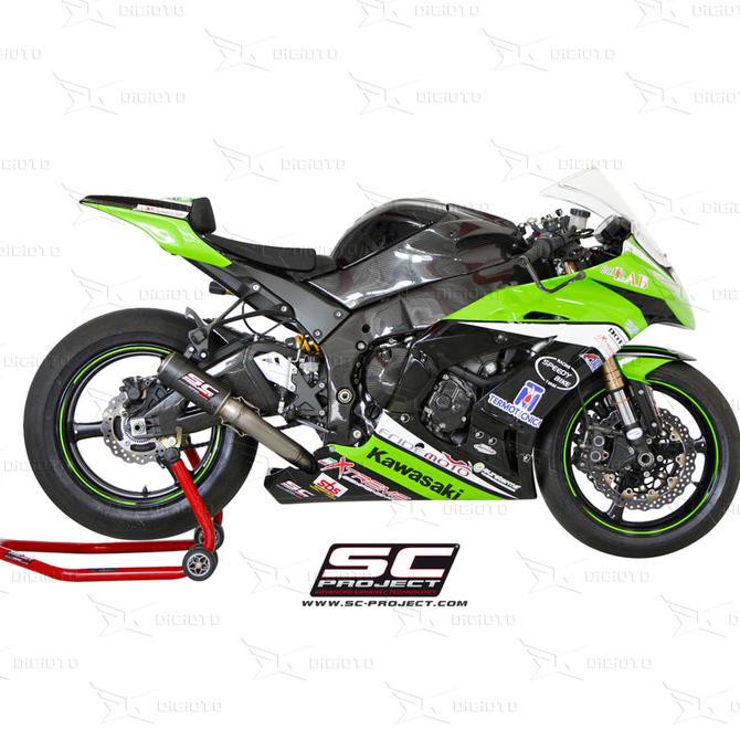 Jual Sc Project Cr-T Carbon Fiber Knalpot Slip On Kawasaki Zx-10R 2011 Jual