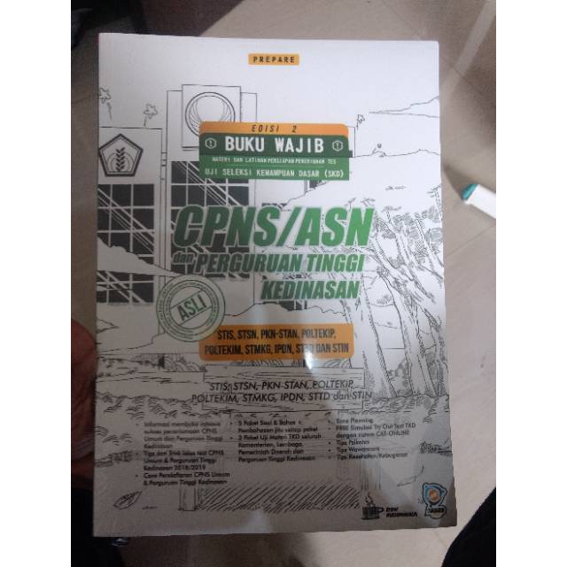 (cuci gudang) Buku cpns asn edisi 2 by prepare 2019 termurah  Buku stan stis stsn ipdn