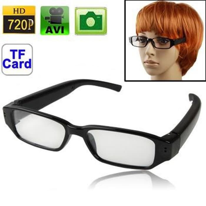 Spy Cam Hd720 Video Camera Eyewear Kacamata Bening Kamera Tersembunyi