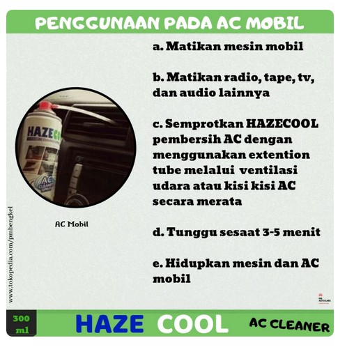 Hazecool AC Cleaner foam Spray Pembersih AC Mobil AC Split Filter AC serbaguna